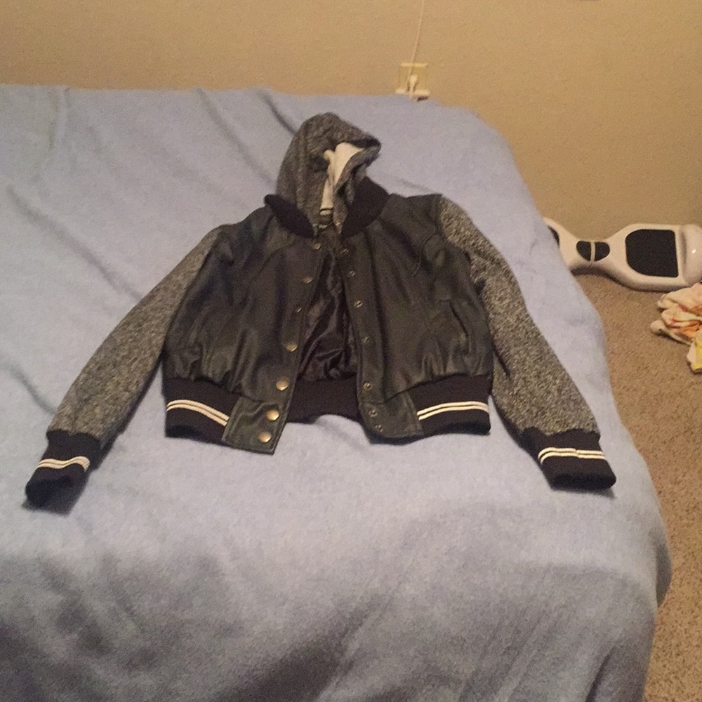 A “New Look”leather jacket